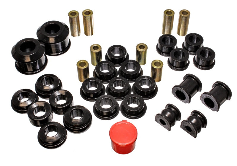 Energy Suspension 02-05 Honda Civic Si Black Hyper-Flex Master Bushing Set Energy Suspension Bushings - Full Vehicle Kits AXOPROS