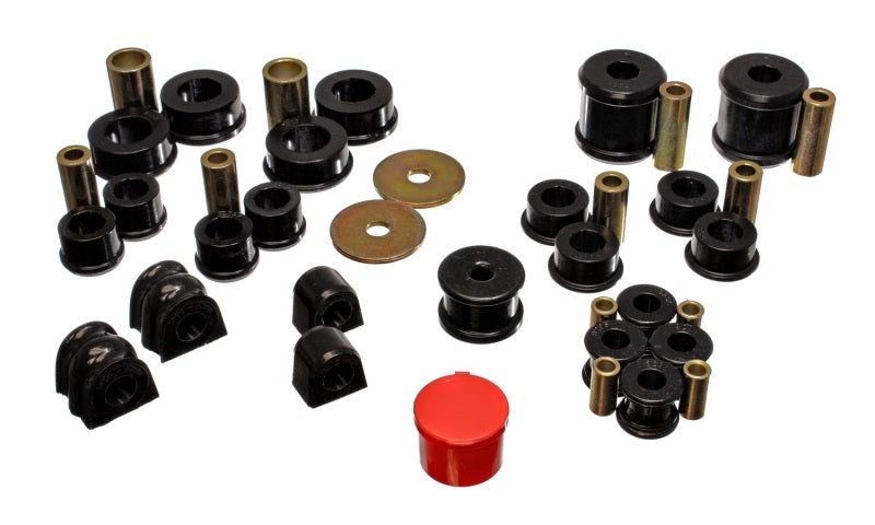 Energy Suspension 02-06 Subaru Impreza/WRX Black Hyper-Flex Master Bushing Set Energy Suspension Bushings - Full Vehicle Kits AXOPROS