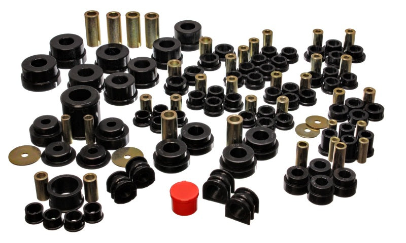 Energy Suspension 02-09 Nissan 350Z / 03-07 Infiniti G35 Coupe Black Hyper-Flex Master Bushing Set Energy Suspension Bushings - Full Vehicle Kits AXOPROS