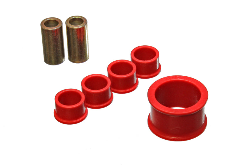 Energy Suspension 02-09 Nissan 350Z / 03-07 Infiniti G35 Coupe Red Rack and Pinion Bushing Set Energy Suspension Bushing Kits AXOPROS