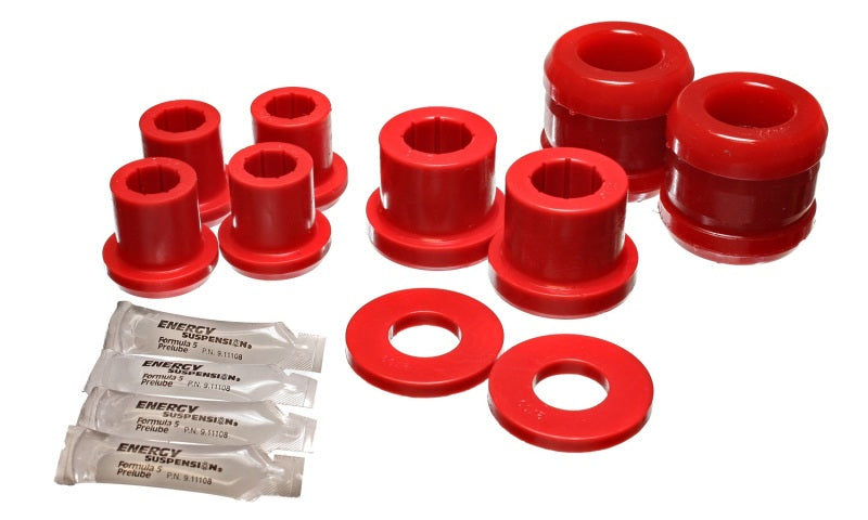 Energy Suspension 04-07 Mazda RX8 Red Front Control Arm Bushing Set Energy Suspension Bushing Kits AXOPROS