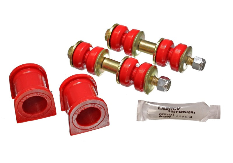 Energy Suspension 04-07 Scion xB Red 25mm Front Sway Bar Bushing Set Energy Suspension Bushing Kits AXOPROS