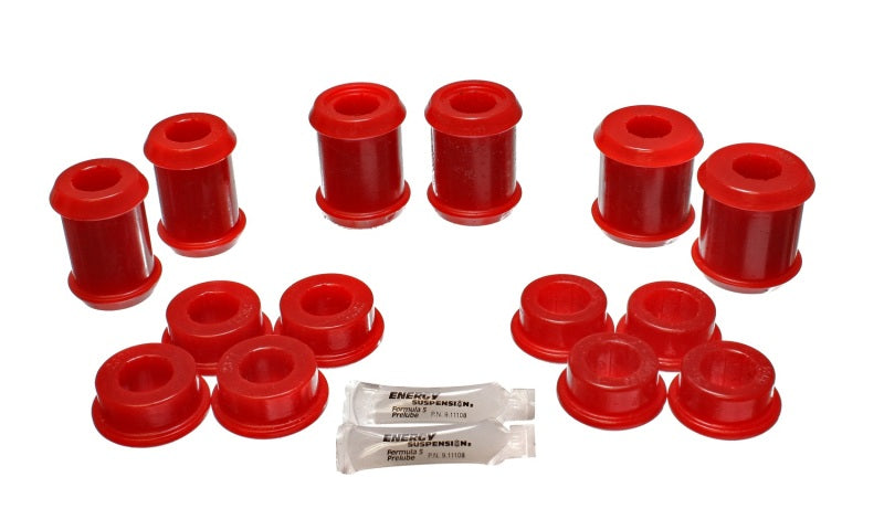 Energy Suspension 04-09 Cadillac XLR/XLR-V / 97-12 Corvette Red Rear End C/A Bushing Set Energy Suspension Bushing Kits AXOPROS