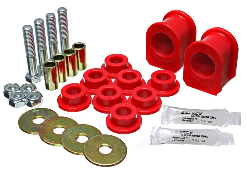 Energy Suspension 05-07 Ford Mustang Red Rear Sway Bar Frame Bushings (Must Reuse All Metal Parts) Energy Suspension Bushing Kits AXOPROS