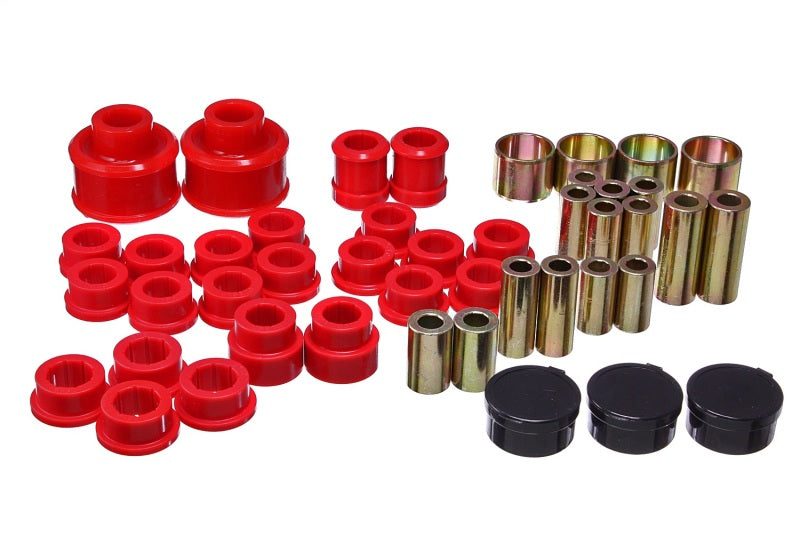 Energy Suspension 05-09 Subaru Legacy Rear Control Arm Bushing Set - Red Energy Suspension Bushing Kits AXOPROS
