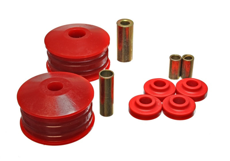 Energy Suspension 06-07 Mitsubishi Eclipse FWD Red Motor Mount Replacement Bushings for V6 (2 tourqu Energy Suspension Bushing Kits AXOPROS