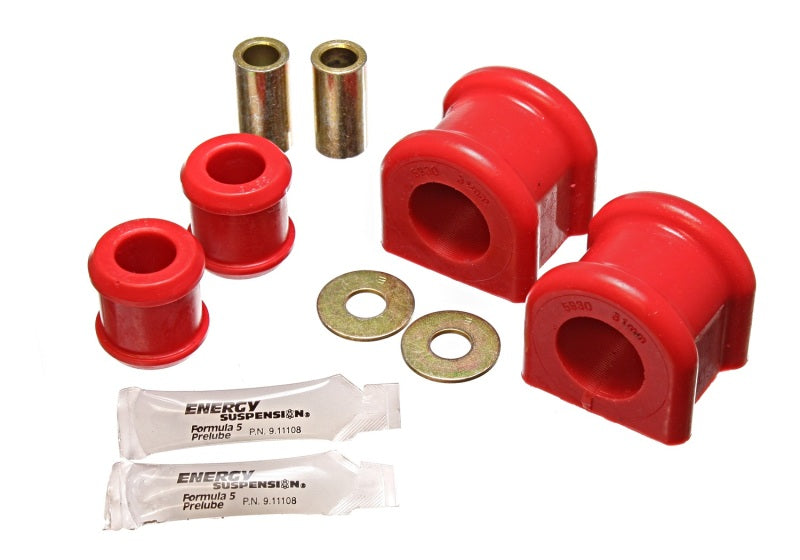 Energy Suspension 07-11 Jeep Wrangler JK Red Front 31mm Sway Bar and Endlink Bushing Set Energy Suspension Bushing Kits AXOPROS