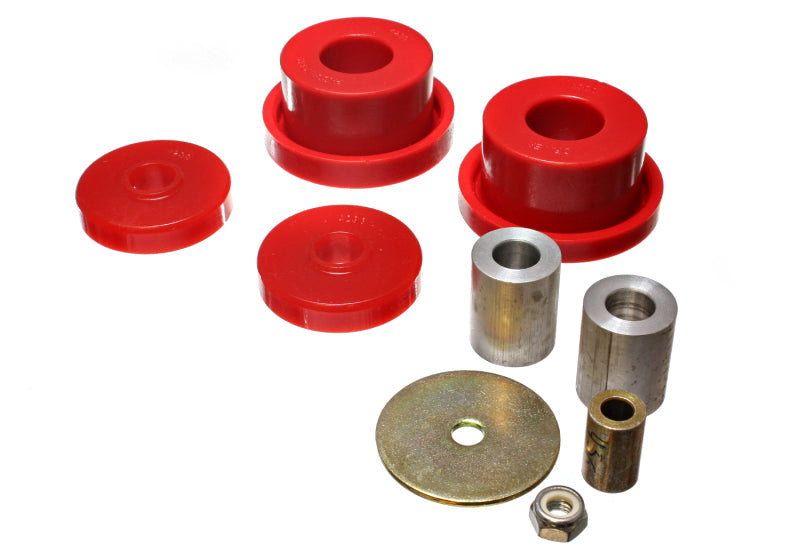 Energy Suspension 08-10 Chrysler Challenger/07-10 Charger RWD Red Rear Diff Mount Bushing Set Energy Suspension Bushing Kits AXOPROS