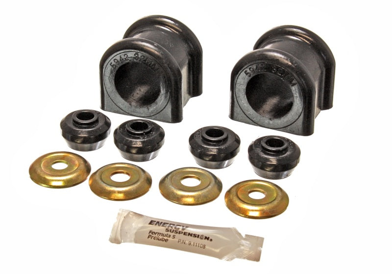 Energy Suspension 2006-08 Dodge Ram 1500/2500/3500 4WD 32mm Black Front Sway Bar Bushing Set Energy Suspension Bushing Kits AXOPROS
