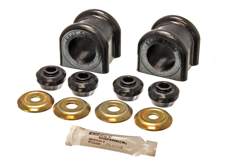 Energy Suspension 2006-08 Dodge Ram 1500/2500/3500 4WD 32mm Black Front Sway Bar Bushing Set Energy Suspension Bushing Kits AXOPROS