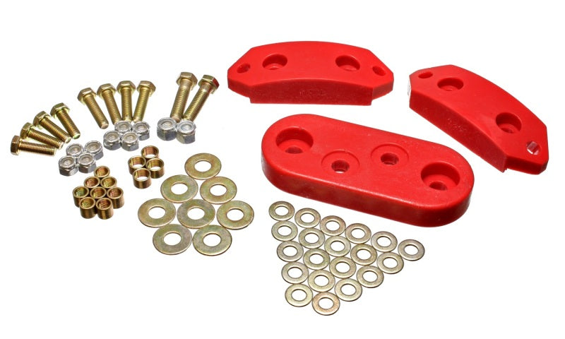 Energy Suspension 61-73 VW Beetle/70-73 Super Beetle Red Motor and Trans Mount Bushings (Inc H/W) Energy Suspension Bushing Kits AXOPROS
