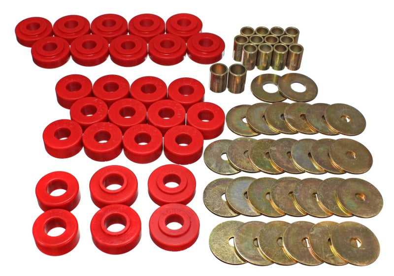 Energy Suspension 65-67 Chevy Malibu/Chevelle/El Camino/Monte Carlo Body Mount Set Energy Suspension Bushing Kits AXOPROS