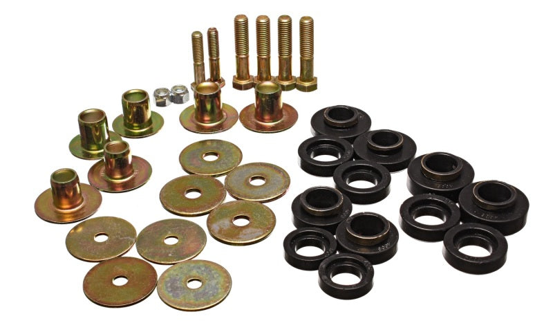 Energy Suspension 67-81 Camaro / 68-74 Nova/Chevy II / 67-75 Firebird/Trans AM Black Body(subframe) Energy Suspension Bushing Kits AXOPROS