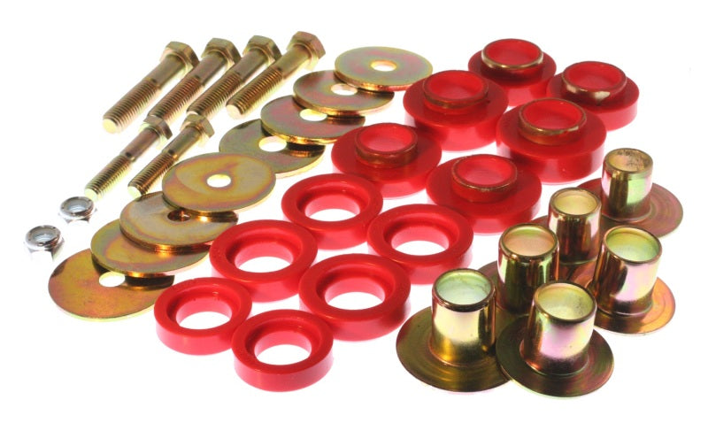 Energy Suspension 67-81 Camaro / 68-74 Nova/Chevy II / 67-75 Firebird/Trans AM Red Body(subframe) Mo Energy Suspension Bushing Kits AXOPROS