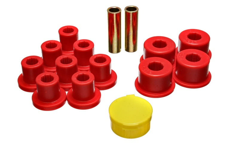 Energy Suspension 6/74-80 MG MGB Red Rear Leaf Spring Bushing Set Energy Suspension Bushing Kits AXOPROS
