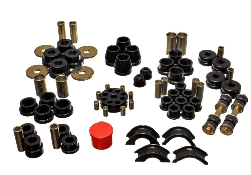 Energy Suspension 70-70 Nissan 240Z Black Hyper-Flex Master Bushing Set Energy Suspension Bushings - Full Vehicle Kits AXOPROS