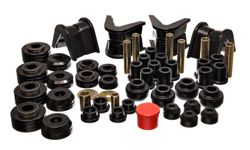 Energy Suspension 73-79 Ford F-150 Pickup 4WD Black Hyper-flex Master Bushing Set Energy Suspension Bushings - Full Vehicle Kits AXOPROS