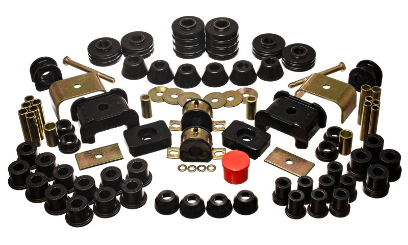 Energy Suspension 73-80 Chev/GMC 4WD w/Aftermarket Front Springs Black Hyper-Flex Master Bushing Set Energy Suspension Bushings - Full Vehicle Kits AXOPROS