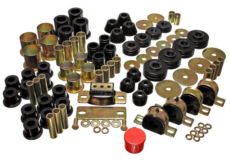 Energy Suspension 73-80 Chevrolet / GMC 2WD 1/2 Ton Pickup Black Hyper-flex Master Bushing Set Energy Suspension Bushings - Full Vehicle Kits AXOPROS