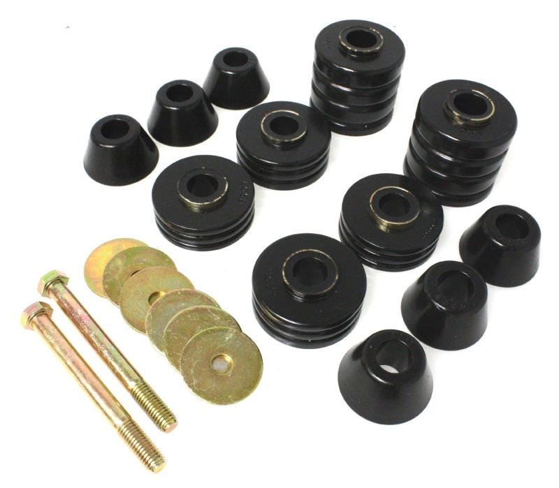 Energy Suspension 73-80 GM C2500/C3500/K1500/K20/K30 Body(cab) Mount Set Energy Suspension Bushing Kits AXOPROS