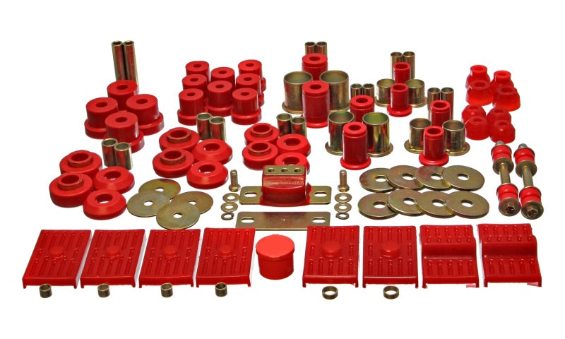 Energy Suspension 76-79 Firebird / 75-79 Nova Red Hyper-flex Master Bushing Set Energy Suspension Bushing Kits AXOPROS