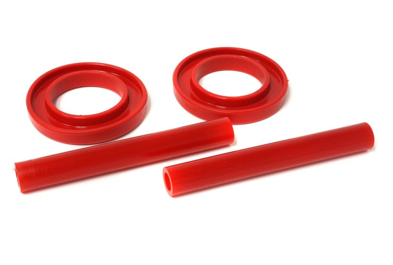 Energy Suspension 83-04 Ford Mustang SVO Red Front Spring Upper & Lower Isolator Set Energy Suspension Bushing Kits AXOPROS