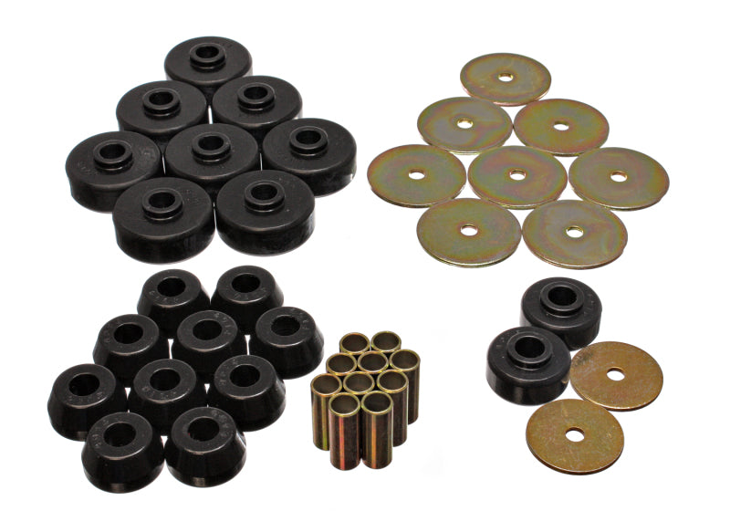Energy Suspension 84-88 Toyota 4-Runner Black Body Cab Mount Set Energy Suspension Bushing Kits AXOPROS