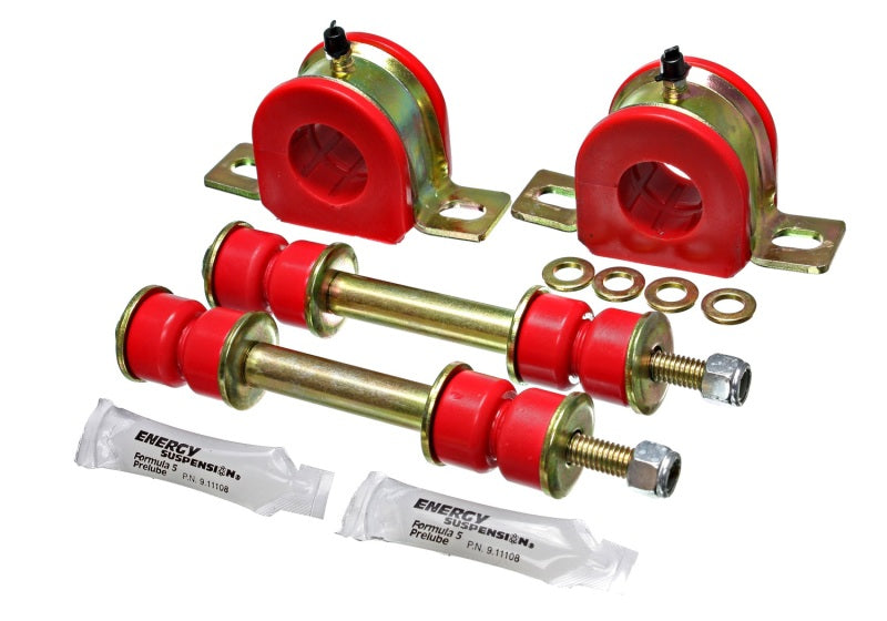 Energy Suspension 85-89 Ford Astro Van 2WD 1-1/4in Front Sway Bar Bushing Set - Red Energy Suspension Bushing Kits AXOPROS