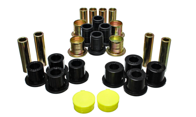 Energy Suspension 87-04 Dodge Dakota / 98-03 Durango 4WD Black Front End Control Arm Bushing Set Energy Suspension Bushing Kits AXOPROS
