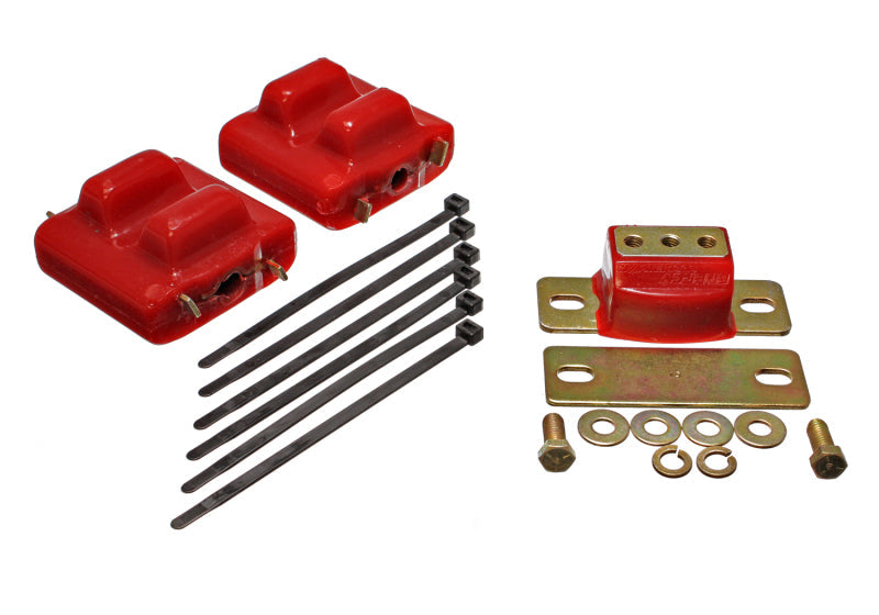 Energy Suspension 87-91 Suburban C10-C30 2WD Red Motor & Transmission Mounts-Zinc Finish Energy Suspension Bushing Kits AXOPROS