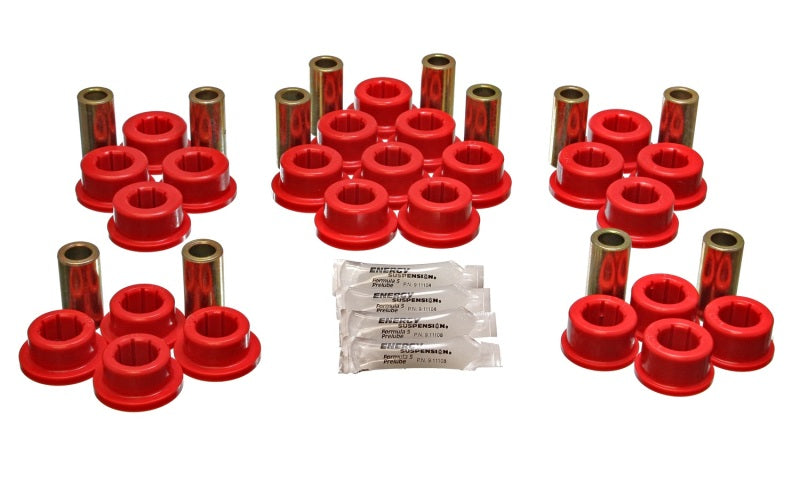 Energy Suspension 87-92 Toyota Supra Red Rear Control Arm Bushing Set Energy Suspension Bushing Kits AXOPROS