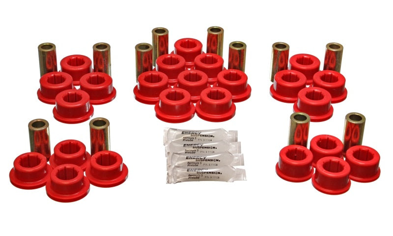 Energy Suspension 87-92 Toyota Supra Red Rear Control Arm Bushing Set Energy Suspension Bushing Kits AXOPROS