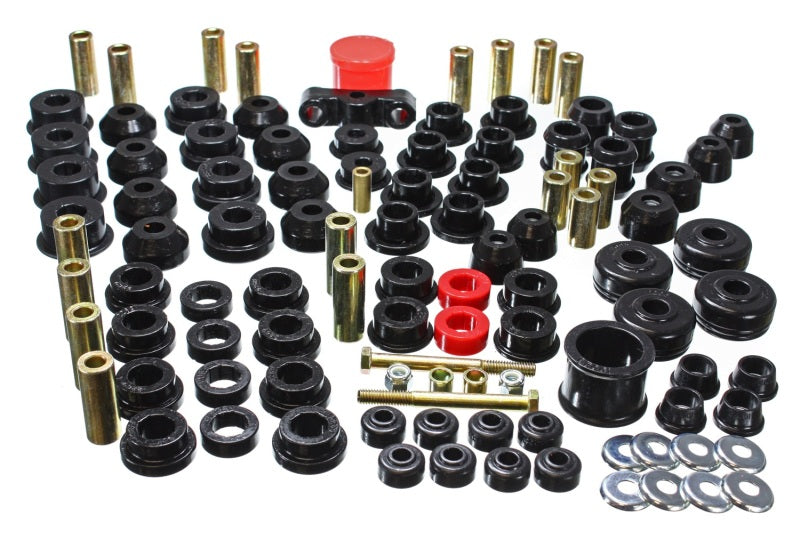 Energy Suspension 88-91 Honda Civic/CRX Black Hyper-Flex Master Bushing Set Energy Suspension Bushings - Full Vehicle Kits  AXOPROS
