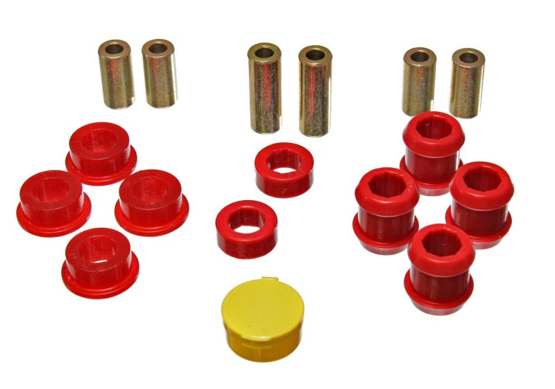 Energy Suspension 88-91 Honda Civic/CRX Red Front Control Arm Bushing Set Energy Suspension Bushing Kits AXOPROS