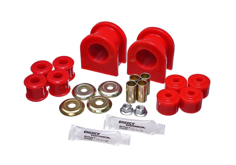 Energy Suspension 89-11 Ford F53 Motorhome Red 36mm Rear Sway Bar Bushing Set Energy Suspension Bushing Kits AXOPROS