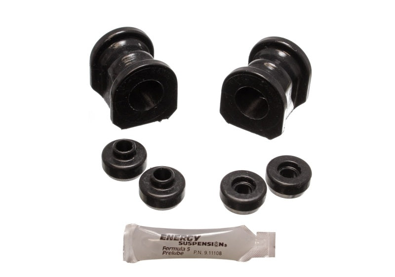 Energy Suspension 89-94 Nissan 240SX (S13) Black 24mm Front Sway Bar Bushing Set Energy Suspension Bushing Kits AXOPROS