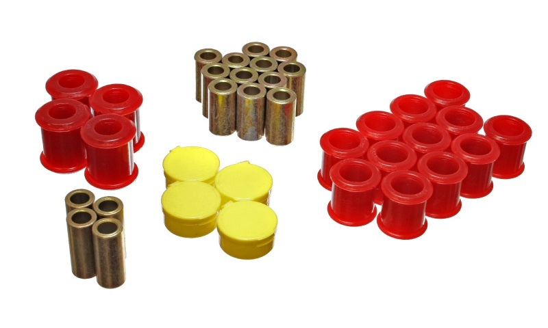 Energy Suspension 89-94 Nissan 240SX (S13) Red Rear Control Arm Bushing Set Energy Suspension Bushing Kits AXOPROS