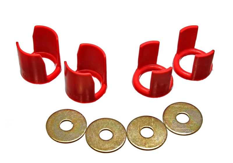 Energy Suspension 89-94 Nissan 240SX (S13) Red Rear Subframe Insert Set - a supplement to the subfra Energy Suspension Bushing Kits AXOPROS