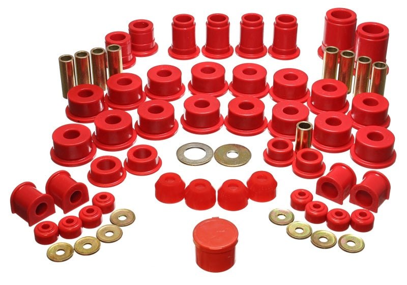 Energy Suspension 90-95 Toyota 4 Runner 2WD/4WD Red Hyper-Flex Master Bushing Set Energy Suspension Bushing Kits AXOPROS