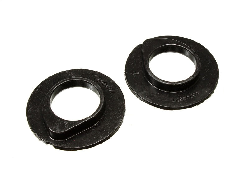 Energy Suspension 90-96 Ford F-150/Ford Bronco Front Coil Spring Isolator Set - Black Energy Suspension Bushing Kits AXOPROS