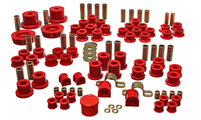Energy Suspension 90-97 Mazda Miata Red Hyper-Flex Master Bushing Set Energy Suspension Bushing Kits AXOPROS