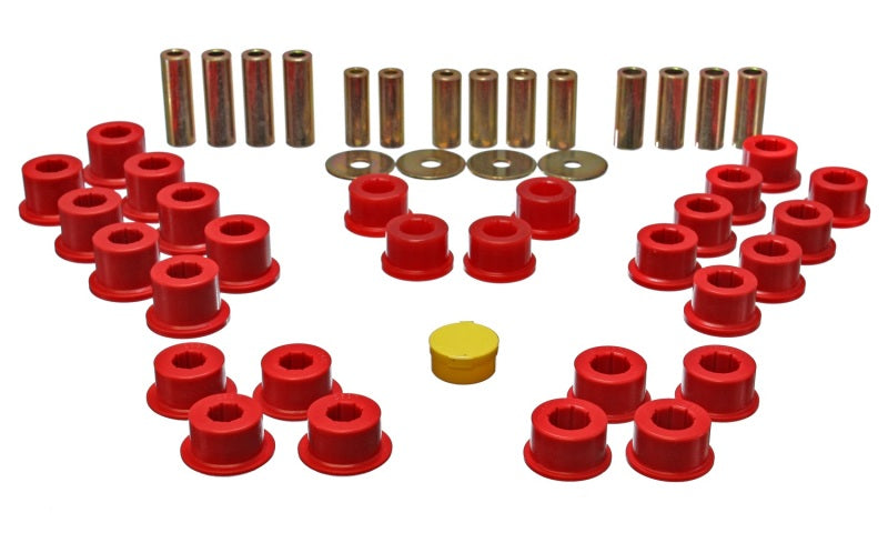 Energy Suspension 90-97 Mazda Miata Red Rear Control Arm Bushing Set Energy Suspension Bushing Kits AXOPROS