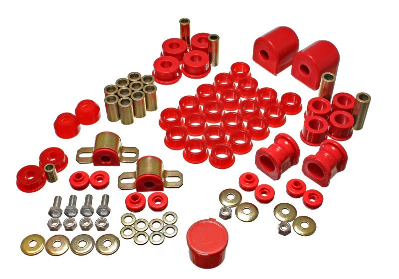 Energy Suspension 91-94 Nissan Sentra/NX1600/2000 Red Hyper-Flex Master Bushing Set Energy Suspension Bushing Kits AXOPROS