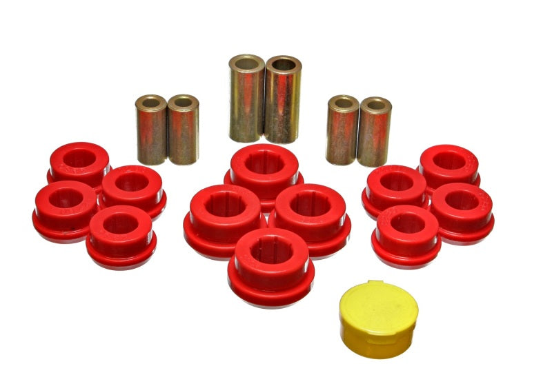 Energy Suspension 92-01 Honda Prelude Red Rear Control Arm Bushing Set Energy Suspension Bushing Kits AXOPROS