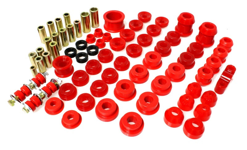 Energy Suspension 92-95 Honda Civic/CRX / 93-97 Honda Del Sol (including VTEC) Red Hyper-Flex Master Energy Suspension Bushing Kits AXOPROS