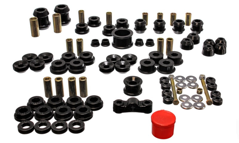 Energy Suspension 94-01 Acura Integra (except Type R) Black Hyper-Flex Master Bushing Set Energy Suspension Bushings - Full Vehicle Kits AXOPROS