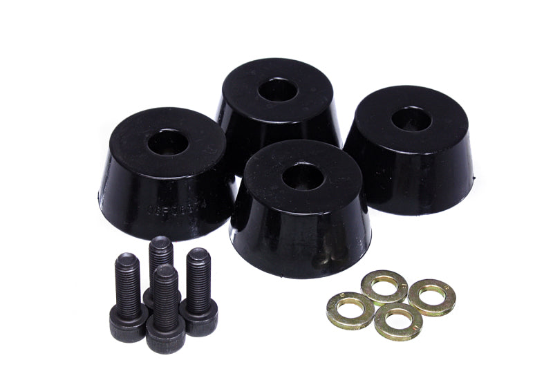 Energy Suspension 96-02 Toyota 4Runner Front Hyper Flex Bump Stop Set - Black Energy Suspension Bushing Kits AXOPROS