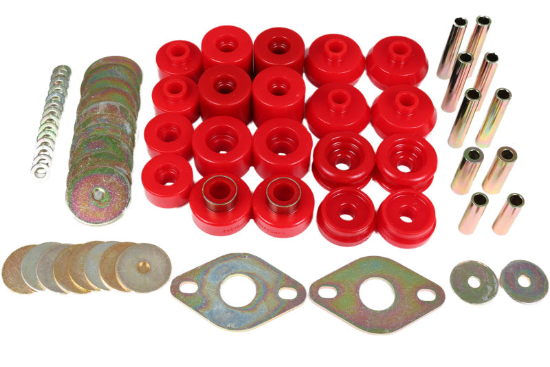 Energy Suspension 96-99 Toyota 4Runner 2WD/4WD Red Body Mount Bushing Set Energy Suspension Bushing Kits AXOPROS