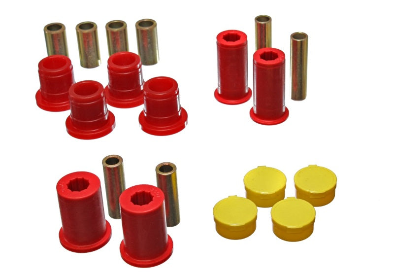 Energy Suspension 97-01 Dodge Dakota 2WD Red Front Control Arm Bushing Set Energy Suspension Bushing Kits AXOPROS