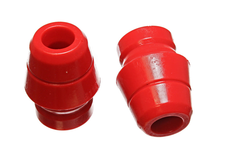 Energy Suspension 97-06 Jeep Wrangler YJ/TJ Red Front Bump Stop Set (Set of 2) Energy Suspension Bushing Kits AXOPROS